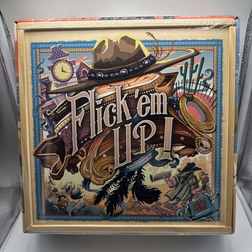✨Pretzel Games Board Game Flick 'Em Up (2015 Ed) Box ✨ SEALED